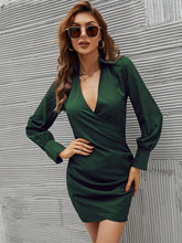 Surplice Neck Bodycon Dress Sai Feel